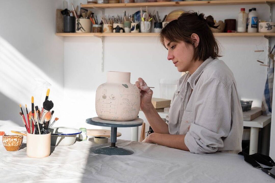 Warsztaty ceramiczne sgraffito miski Gabi Strama
