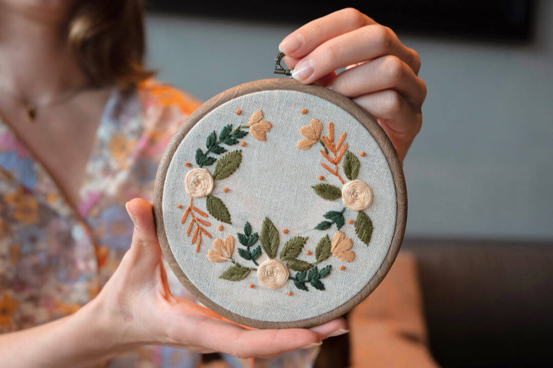 Warsztaty haftowania haftu haft plaski Michalina Mruczek HandMade