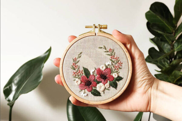 Warsztaty haftowania haftu haft plaski Michalina Mruczek HandMade