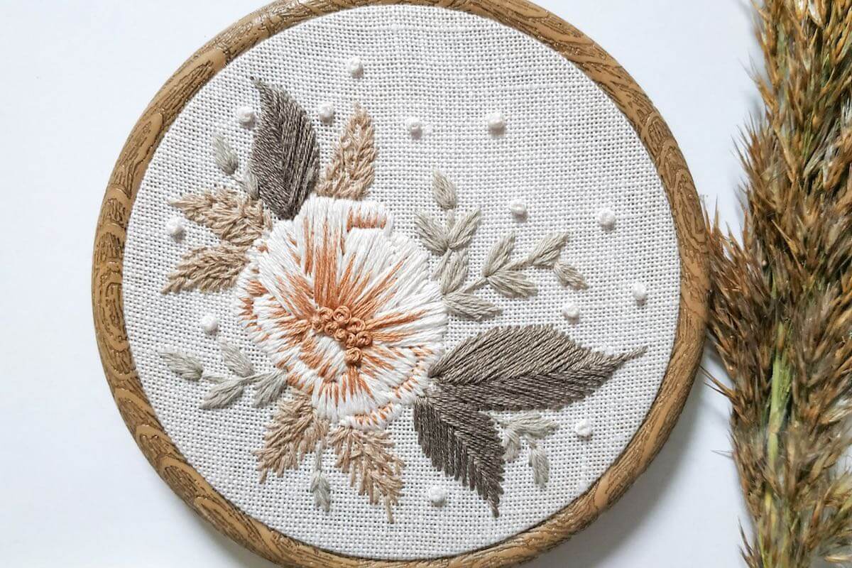 Warsztaty haftowania haftu haft plaski Michalina Mruczek HandMade